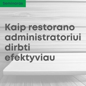 restoranų pardavimai seminaras