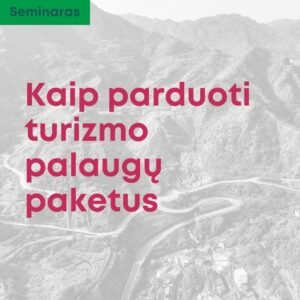 kelionių paslaugų paketų pardavimai